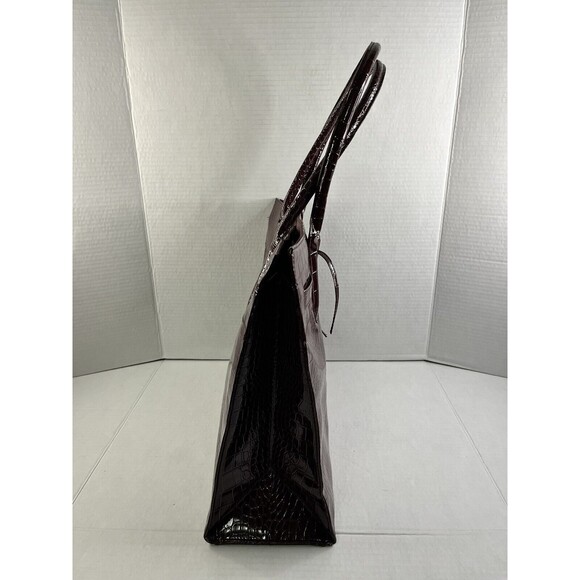 Jessica Simpson Dark Red Faux Snake Skin Tote - Picture 4 of 16